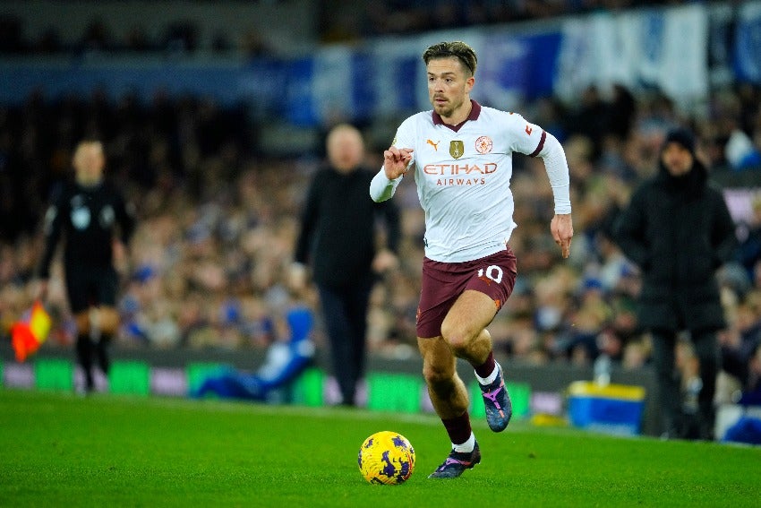 Jack Grealish en un partido de Manchester City