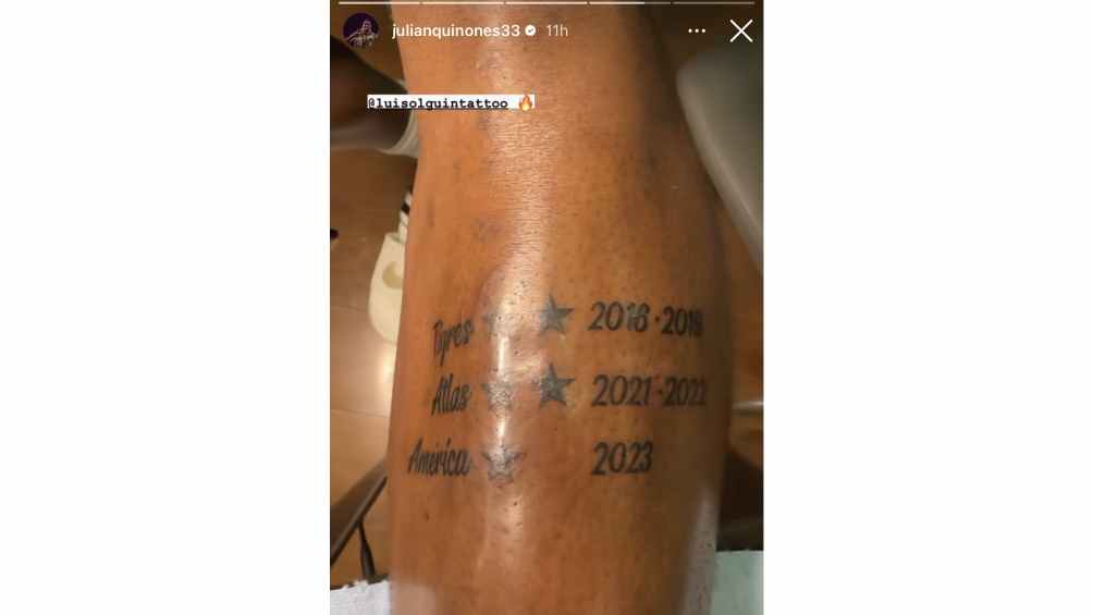 Se tatuó la nueva estrella