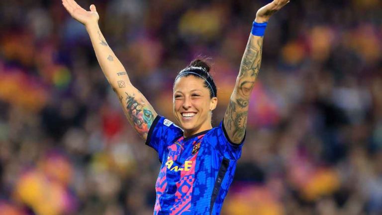 Jenni Hermoso jugando con FC Barcelona