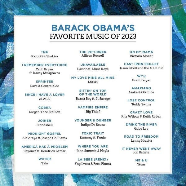 Canciones favoritas de Barack Obama