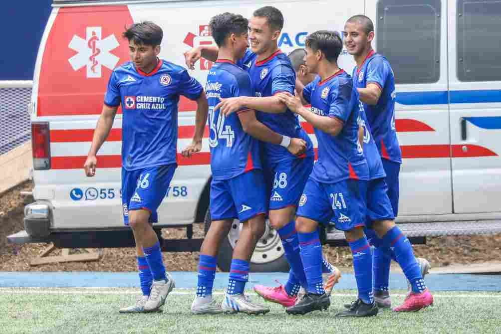 Los jugadores de la Sub 18 de Cruz Azul