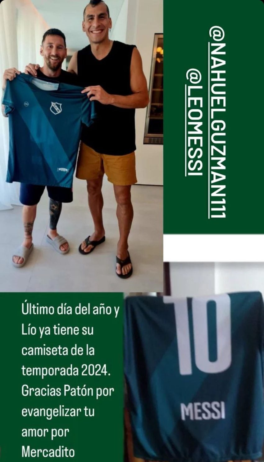 Nahuel y Messi en Instagram 