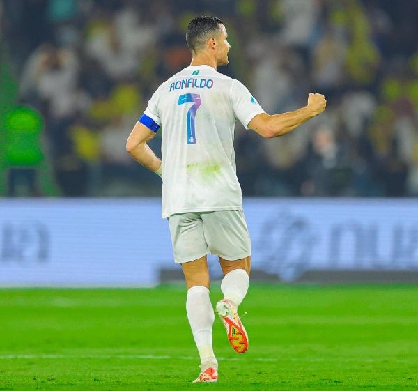 Cristiano celebrando su gol 