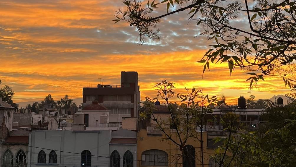 Pese a que había pronóstico de bajas temperaturas, amaneció soleado en la capital. 