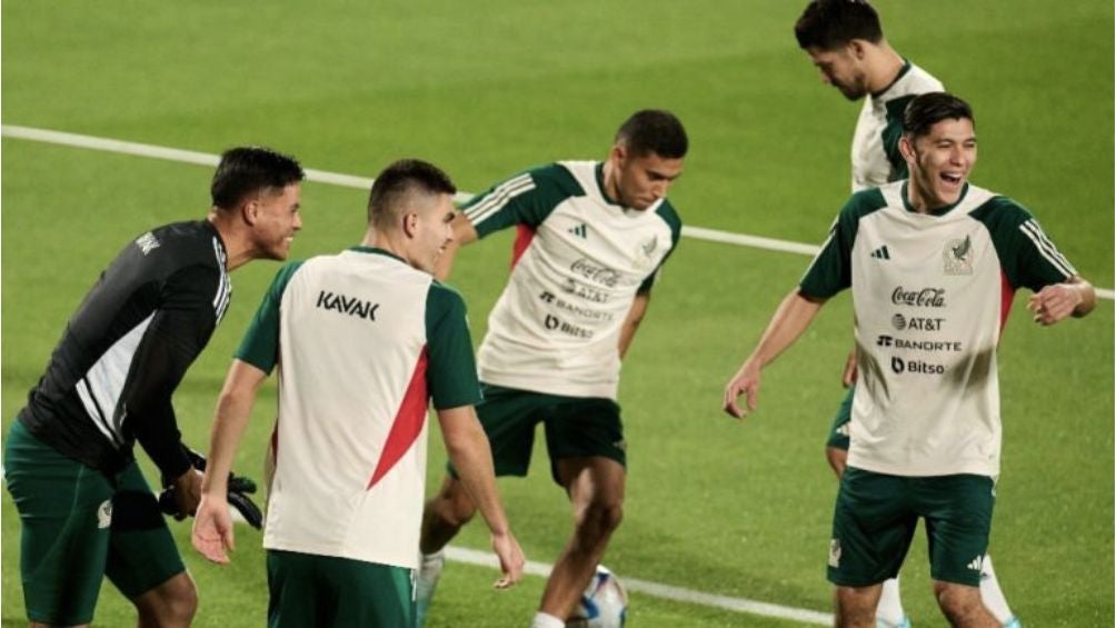 El Tricolor durante un entrenamiento