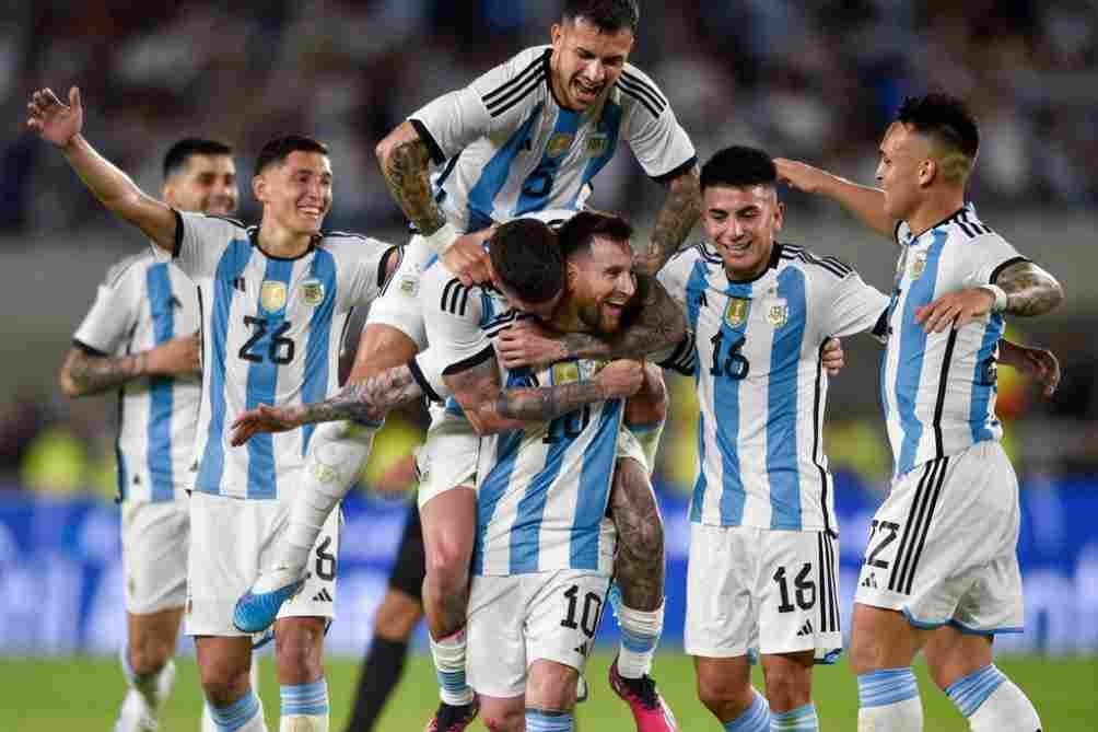 Messi con la Selección de Argentina