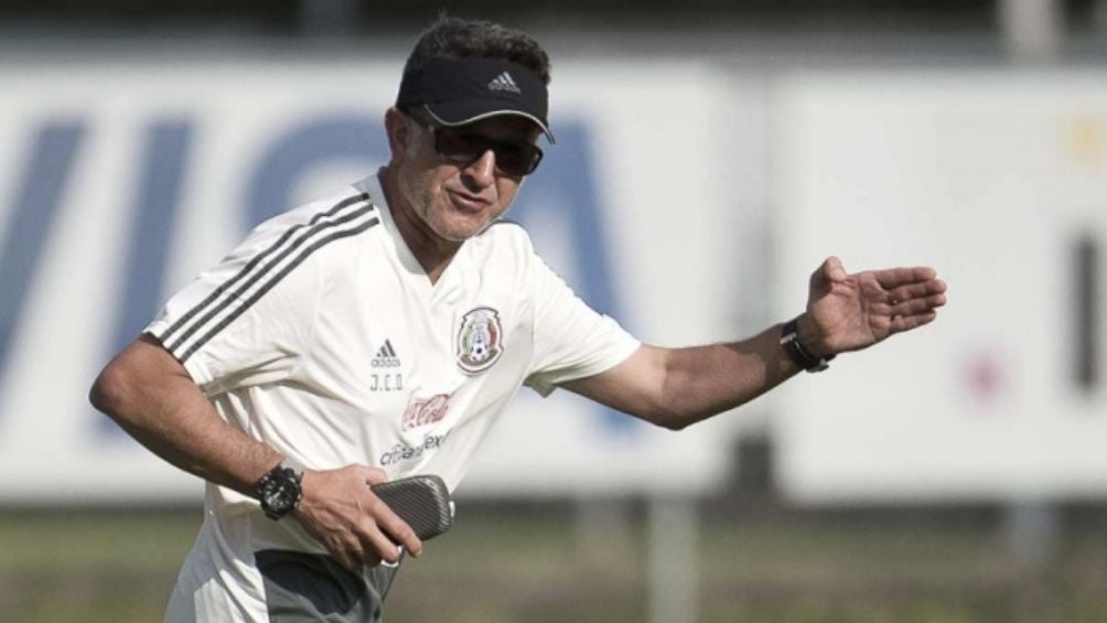 Osorio en un entrenamiento con la Selección