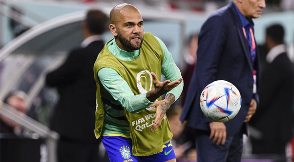 Dani Alves, durante la pasada Copa Mundial de la FIFA Qatar 2022