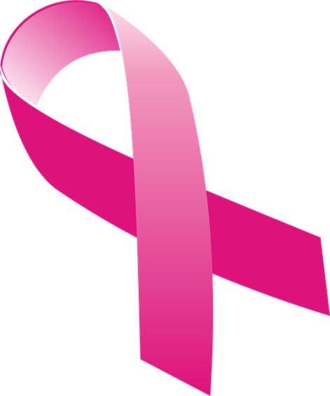 El listón rosa es el símbolo más representativo del cáncer de mama.