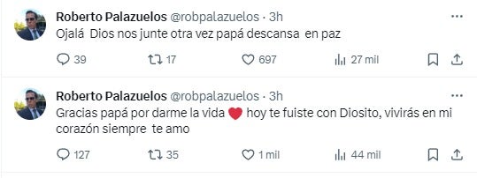 Así se despidió el actor de su padre 