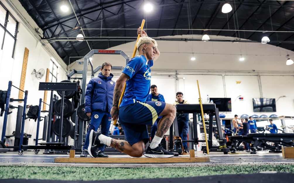 'Chicote' en entrenamiento con América 