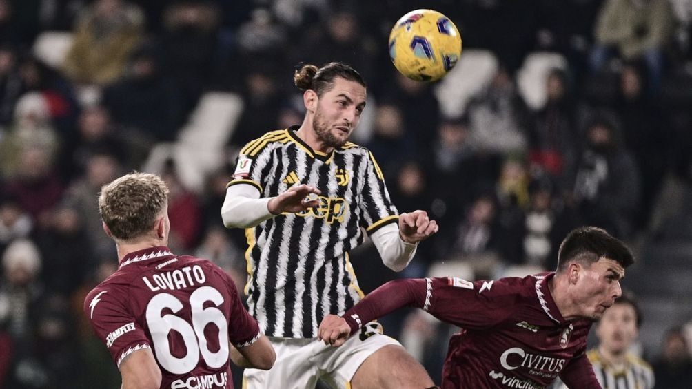 Rabiot durante el partido ante el Salernitana