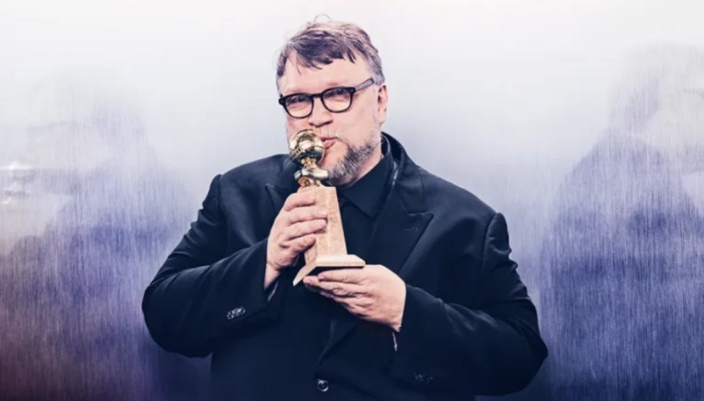 Del Toro luego de haber recibido su Globo de Oro