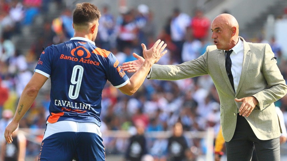 Cavallini junto con 'Chelis' en su primera etapa en Puebla