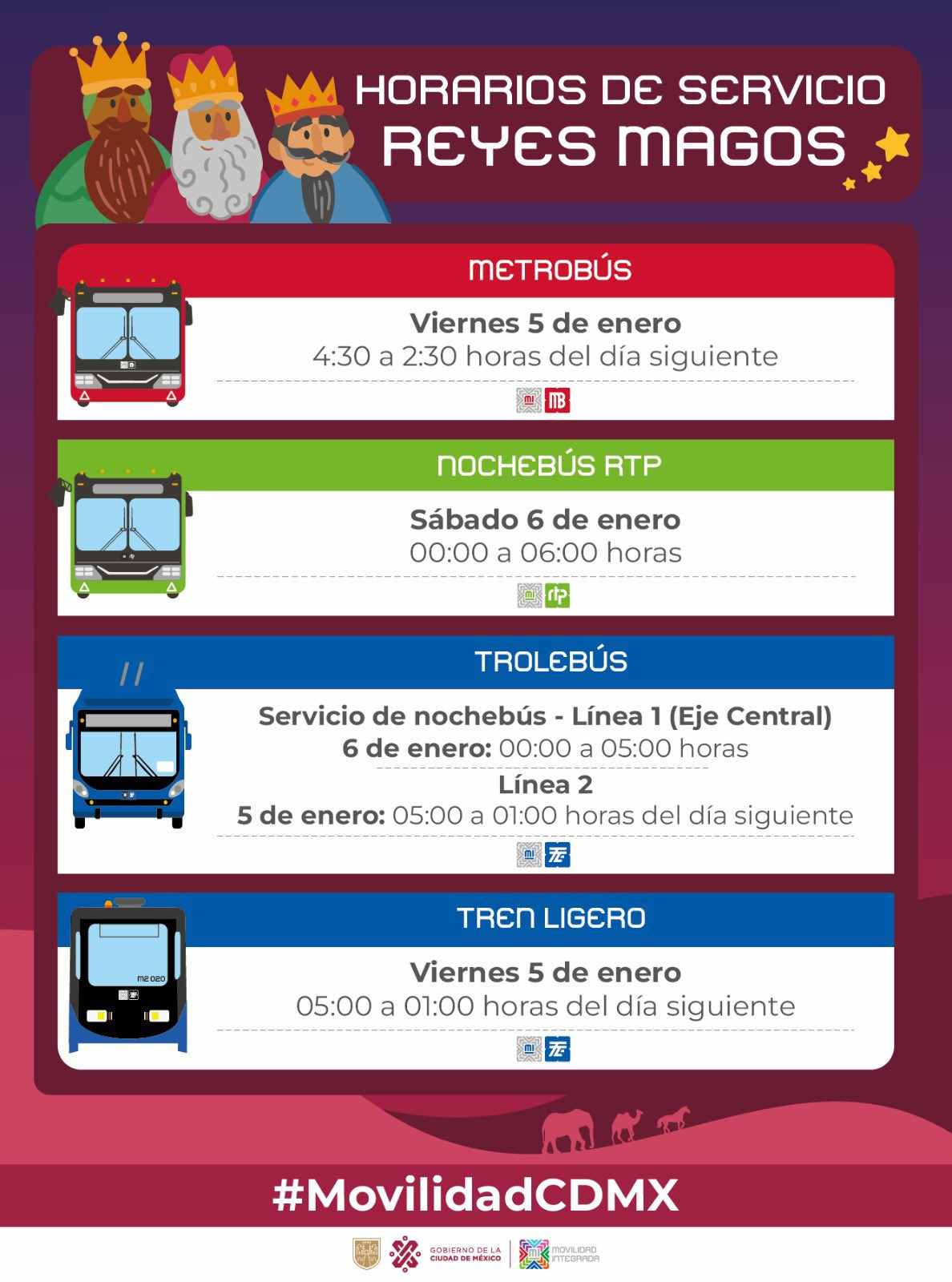 Si tu vehiculo no circula, estos son los horarios del transporte público