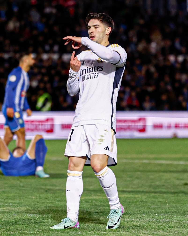 Brahim Díaz en festejo de su gol