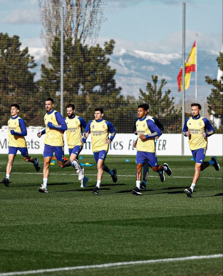 Sesión de entrenamiento del Real Madrid