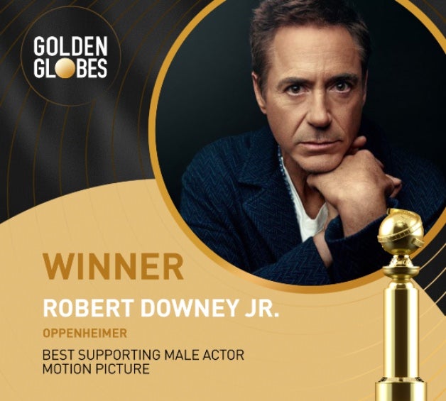 Robert Downey Jr. el segundo premiado de la noche.