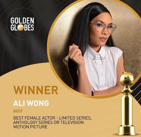 Ali Wong, mejor actriz de miniserie 