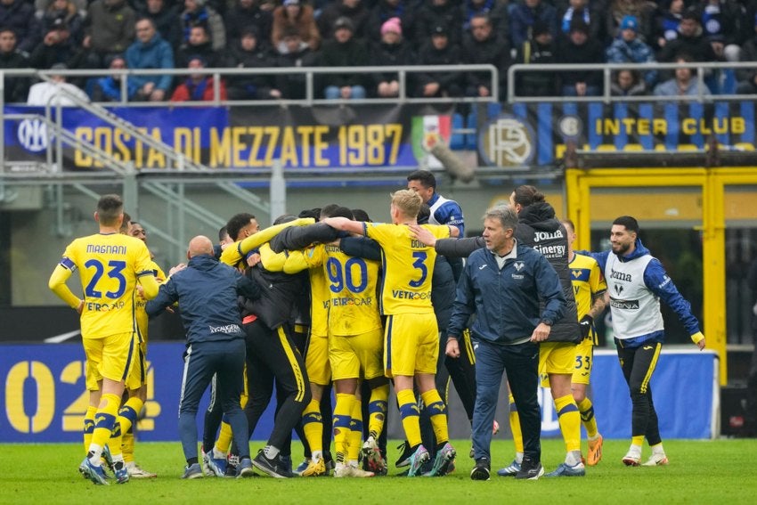 Hellas verona cayó ante Inter Milan 