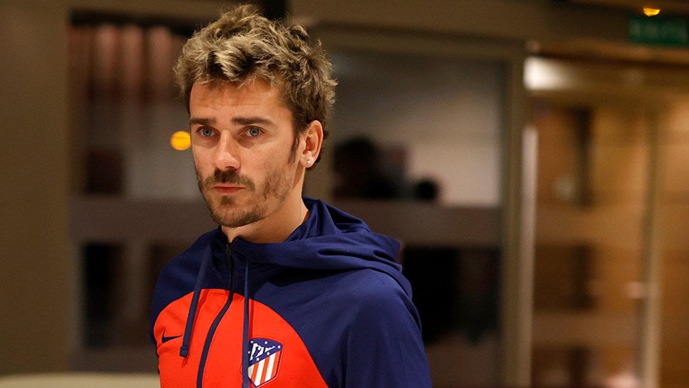 Griezmann en la concentración del Atleti