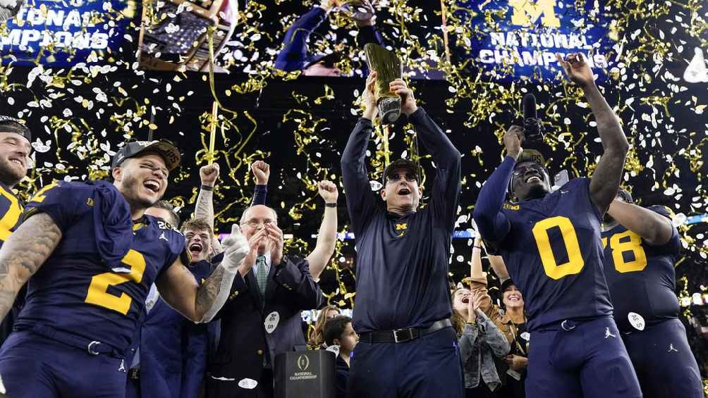 ¡Campeones! Michigan se corona en la NCAA al vencer 34-13 a Washington