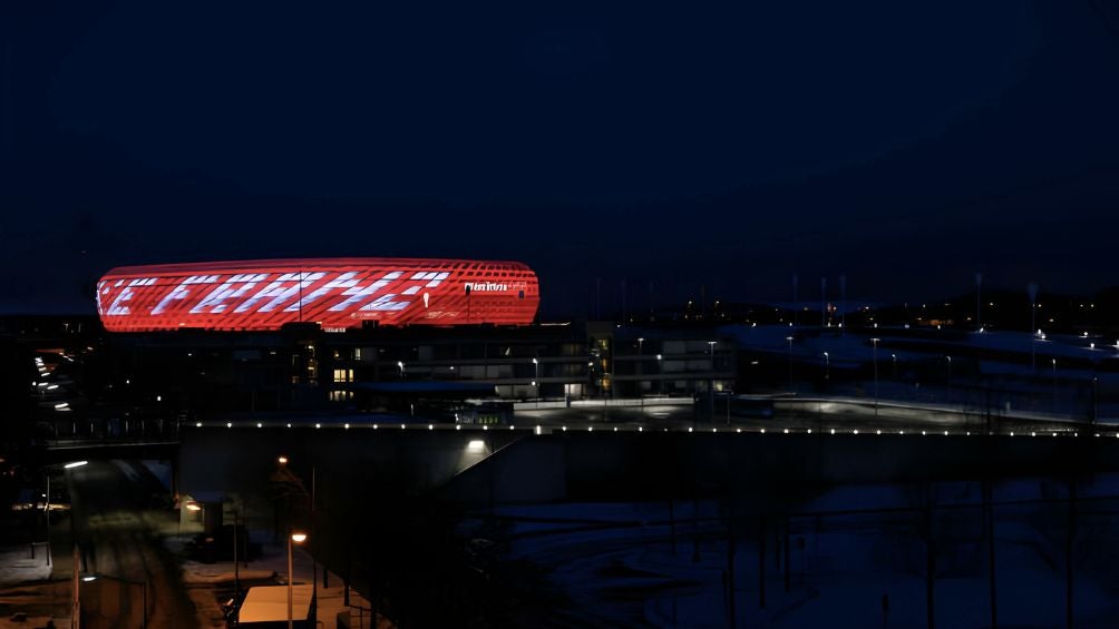 Así lució el Allianz en el homenaje a Beckenbauer