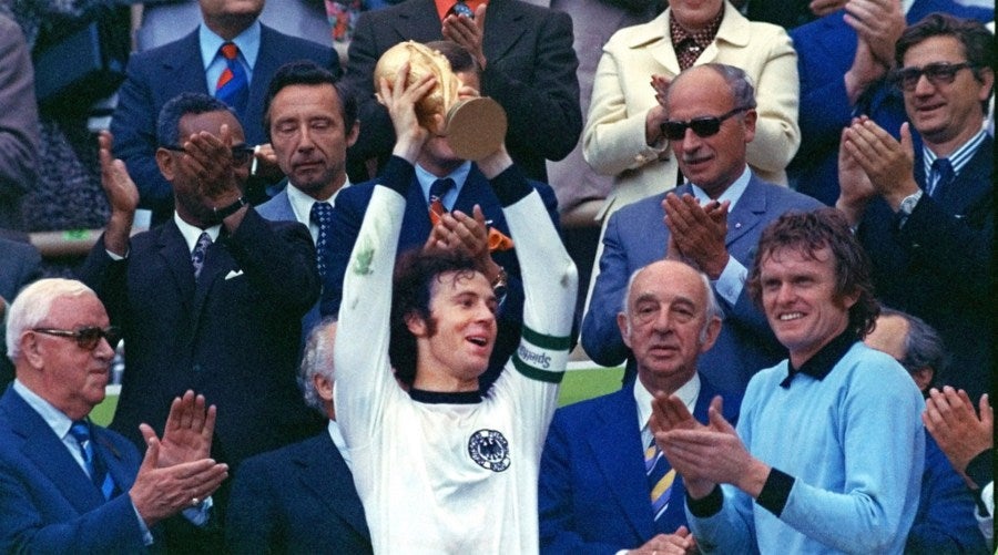 Franz Beckenbauer ganó la Copa del Mundo de 1974