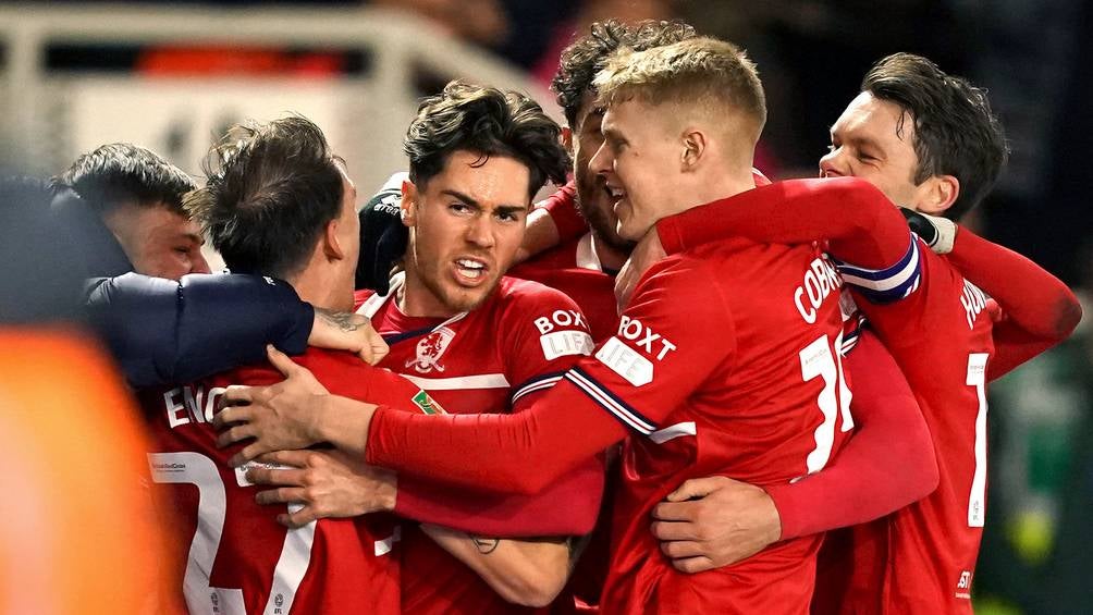 Middlesbrough celebra la victoria 