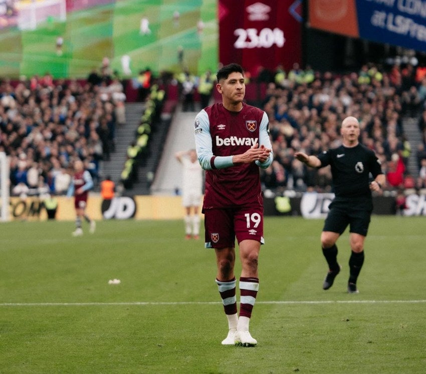 Álvarez con el West Ham 