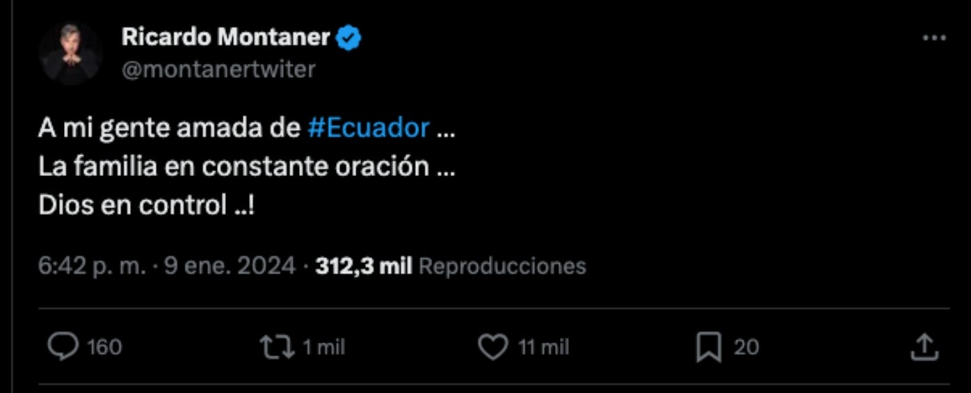 Ricardo Montaner también se hizo presente. 