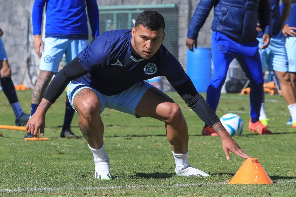 Escobar en pretemporada con La Máquina