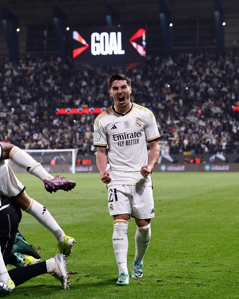 Brahim en el partido contra Atlético de Madrid