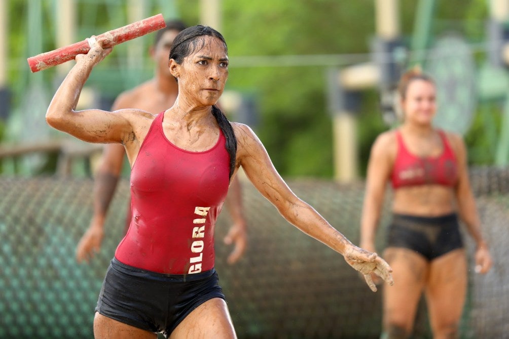 Gloria durante la competencia de este jueves