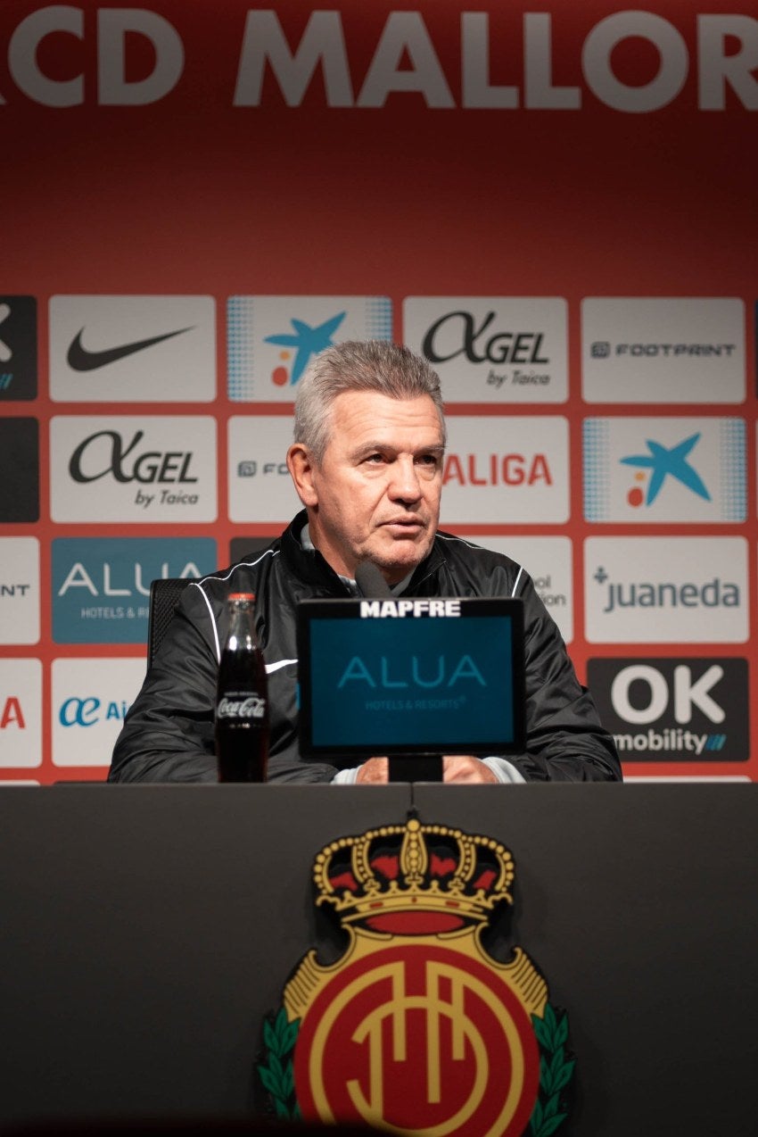 Javier Aguirre en conferencia de prensa del Mallorca