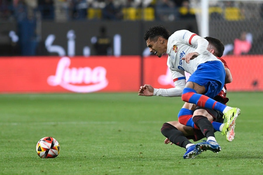 Raphinha salió lesionado ante Osasuna