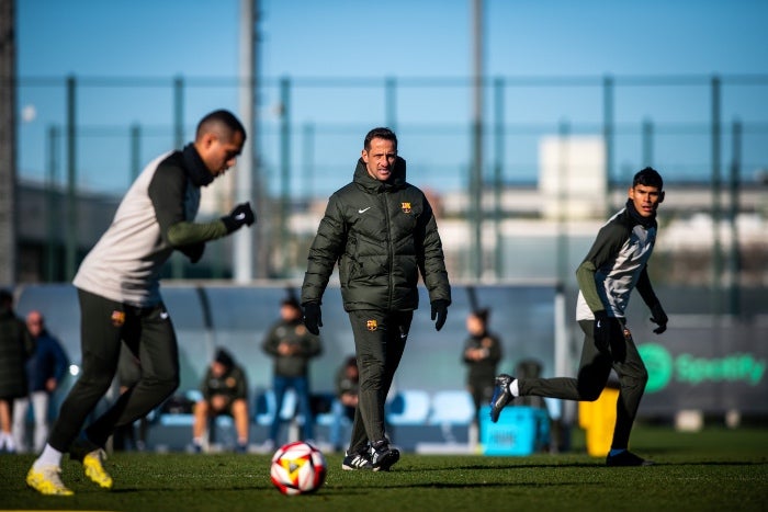 Juliano Belletti durante el entrenamiento 