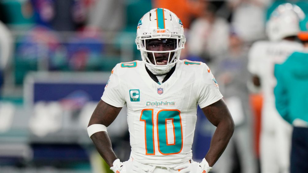 Tyreek Hill, recpetor número 1 de los Miami Dolphins