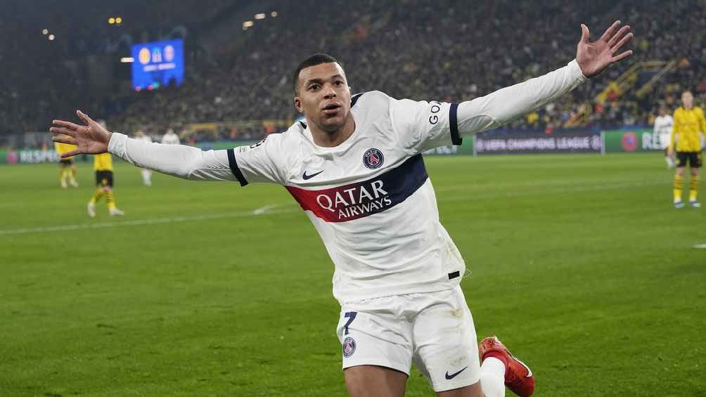 Kylian Mbappé celebrando su gol