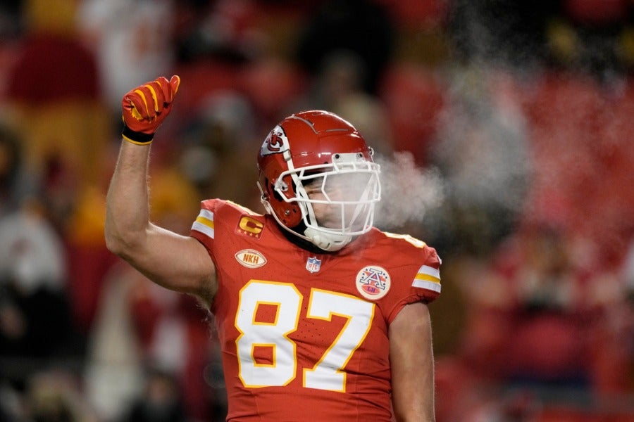 Travis Kelce en el Wild Card ante Miami