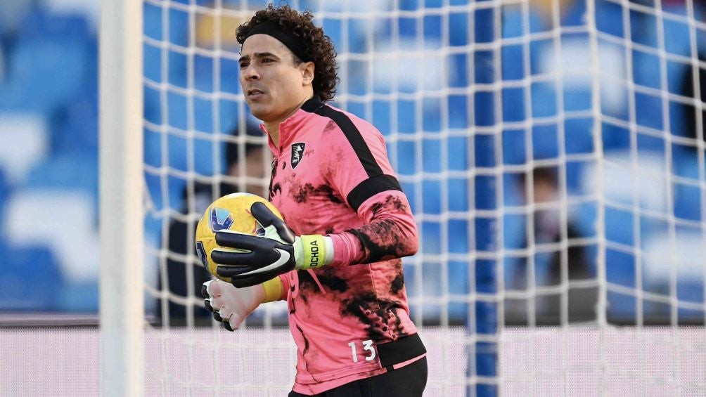 Ochoa en el calentamiento previo