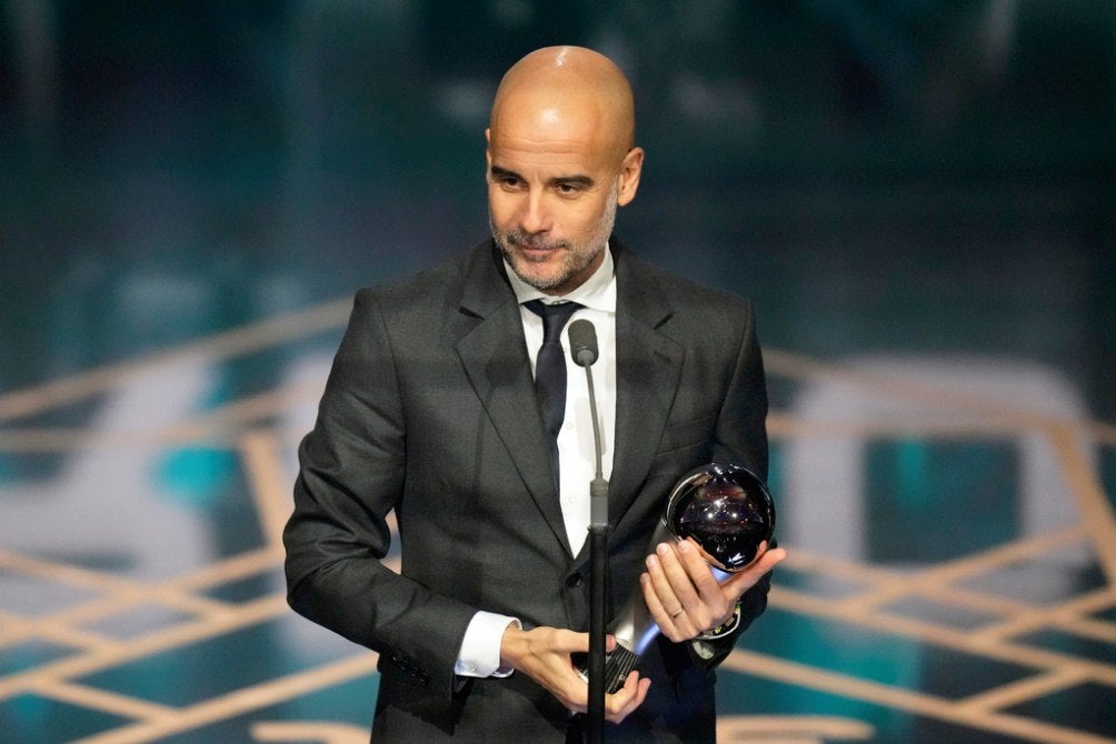 Pep Guardiola, ganador del premio al mejor entrenador