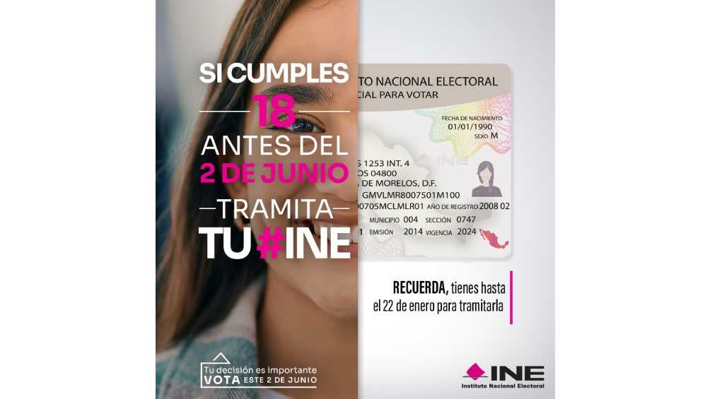 Los jóvenes próximos a cumplir 18 años ya pueden tramitar su credencial. 