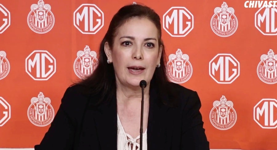 Olimpia Cabral en conferencia de prensa