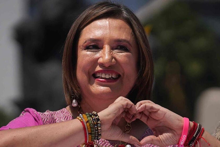 Xóchitl Gálvez, candidata a la presidencia por el Frente Amplio por México .