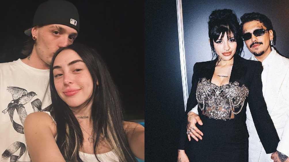 Curiosamente las novias de Peso Pluma (Nicki Nicole) y Christian Nodal (Cazzu) son cantantes argentinas. 