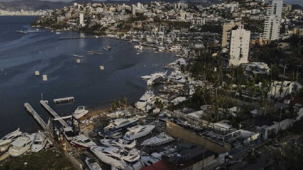 En octubre pasado el huracán 'Otis' sacudió terriblemente el puerto de Acapulco. 