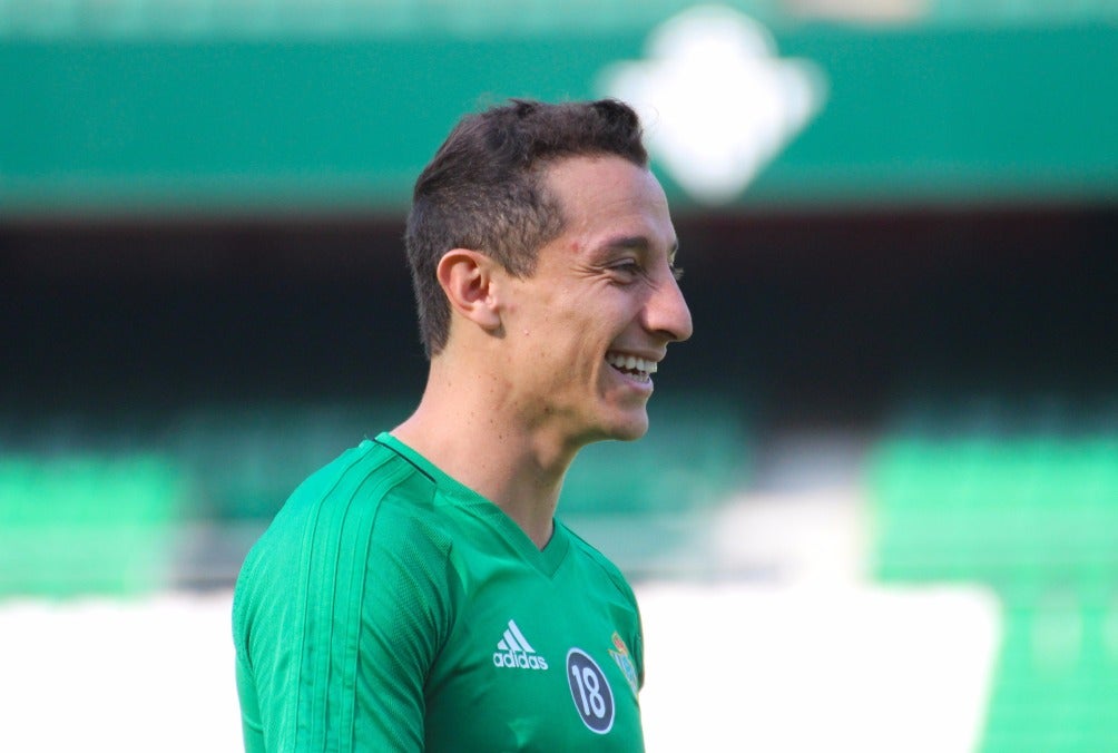 Guardado en un entrenamiento con Betis