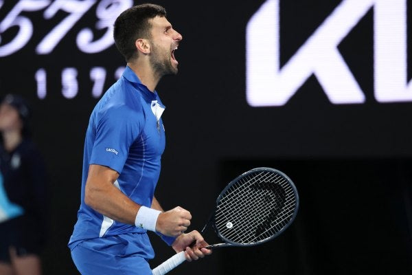 Djokovic durante el partido