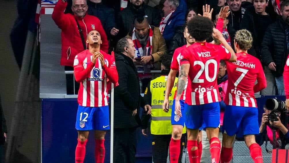 El Atlético se adelantó en el marcador